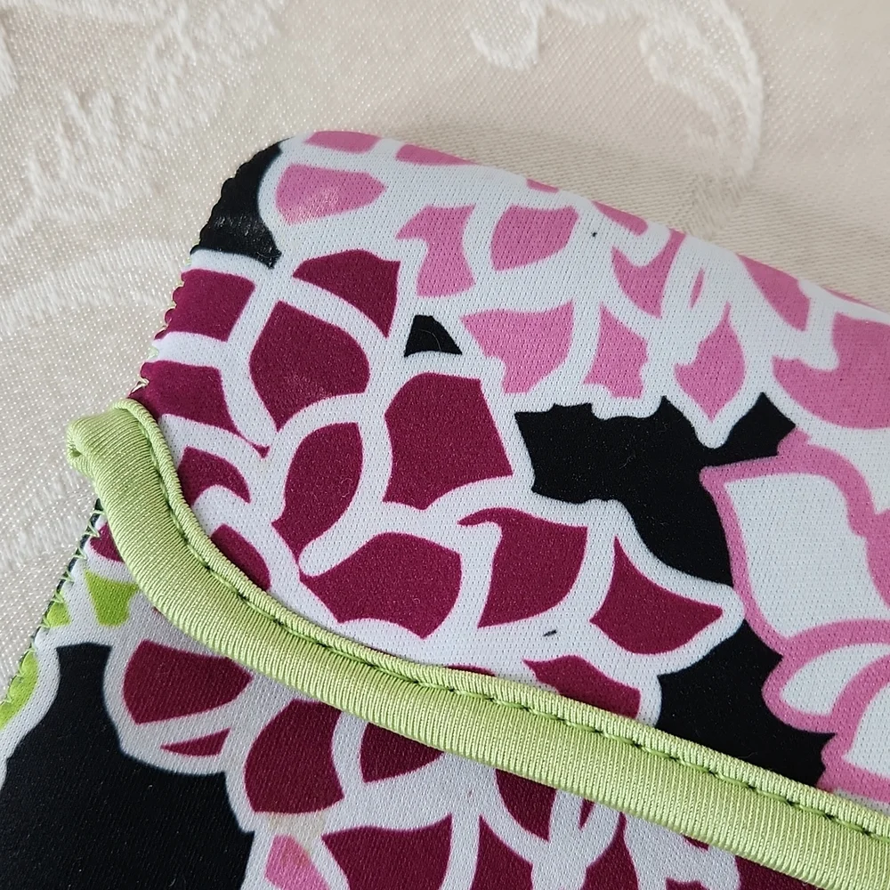 Macbeth Collection reversible mini tablet sleeve/ case floral zebra print